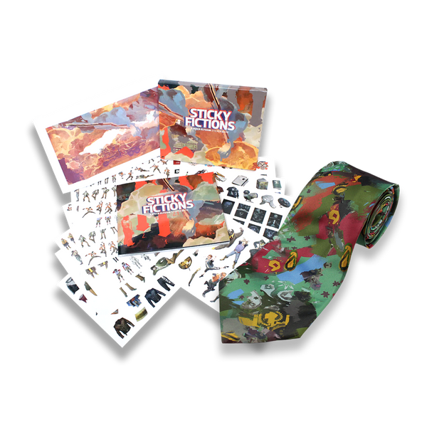 STICKY FICTIONS: A DISCO ELYSIUM STICKERBOOK + HORRIFIC NECKTIE